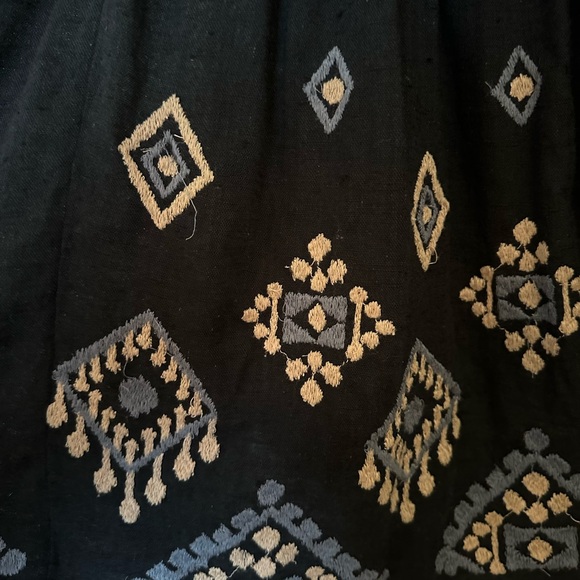 Free People Embroidered Barrel Dress with Tie Straps - Picture 5 of 7